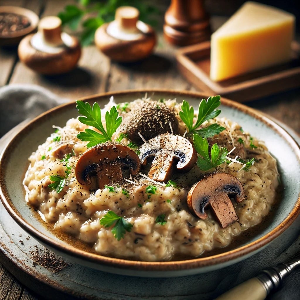 Pilzrisotto mit Trüffelöl – Rezept für ein edles Wintergericht